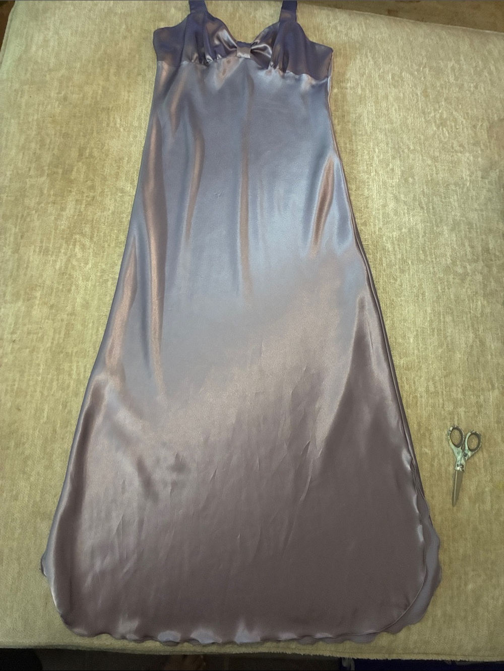 Satin Maxi‎ Slip Dress in Mauve